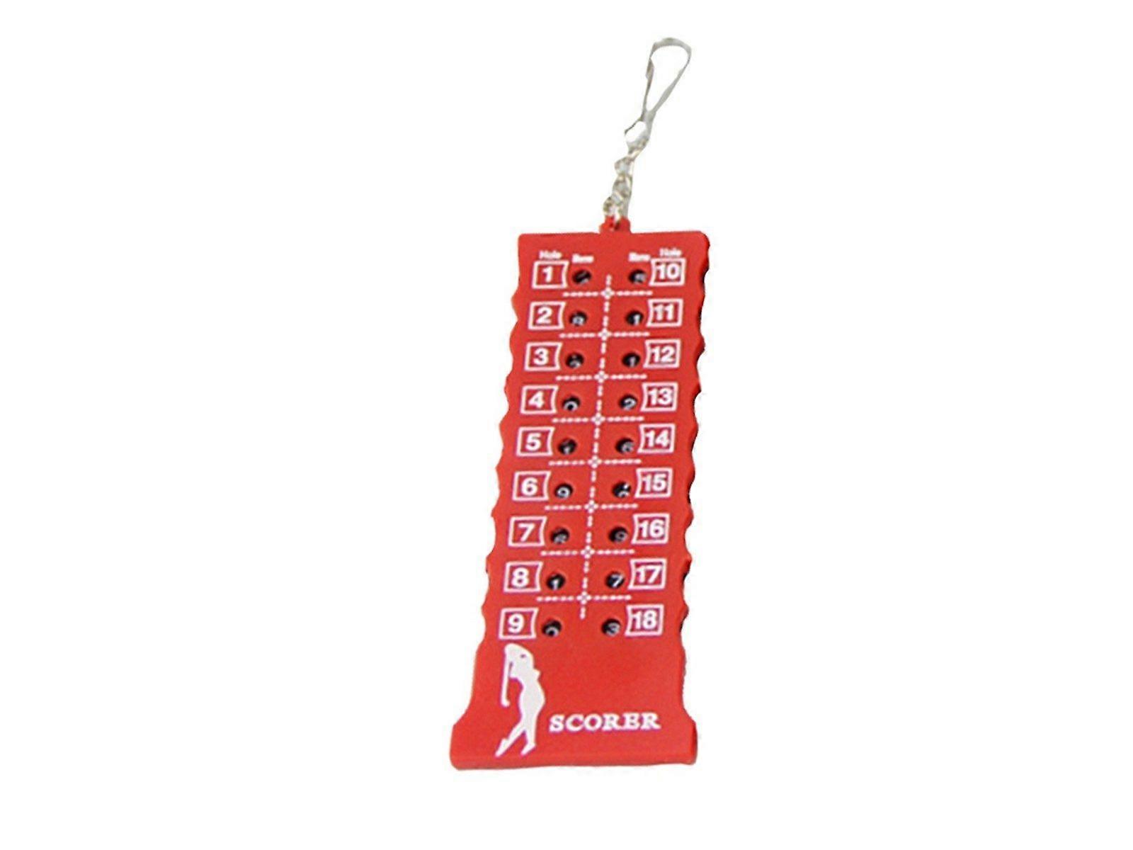 18 Hole Golf Score Counter Stroke Counter Red