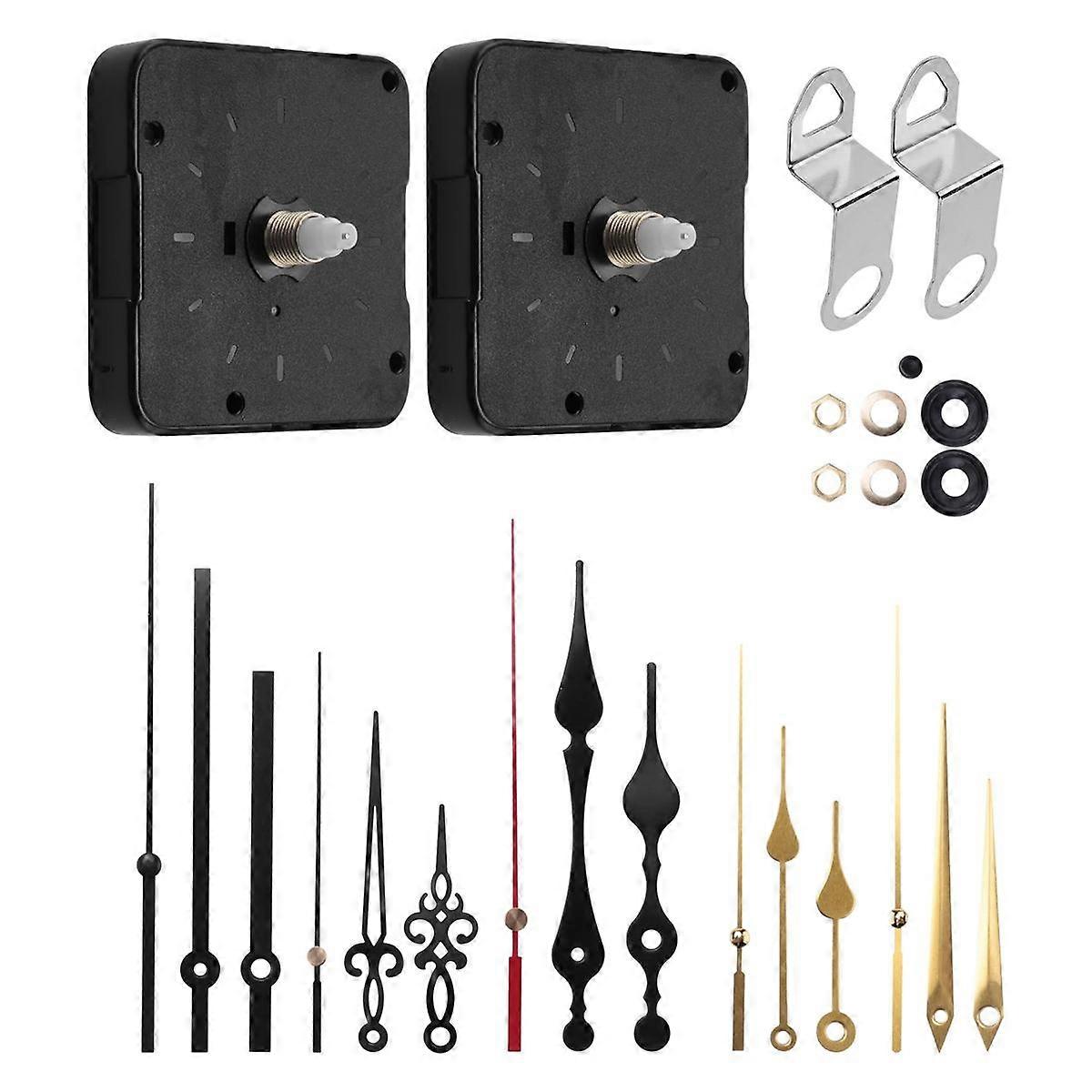 Clock Mechanism Kit Battery Powered,Quartz Clock Movement Replacement,Wall Clock Parts Motor Replac