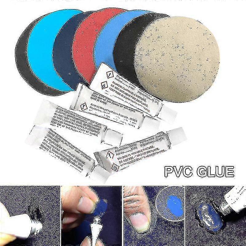 10pcs Pvc Glue For Air Mattress Inflating Air Bed Boat Sofa Repair Kit Patches Glue