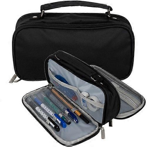 Double Extendable Pencil Case - Black Maaleo 24516