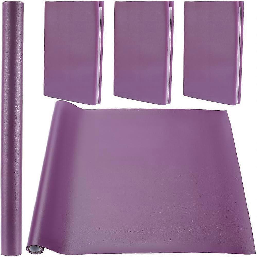 31.5 x 16.5 PU Leather Book Cloth Purple for A3-A8 Books Binding Smooth Faux Leather Coated Non-Woven Base Covering Protector Bookcover Album Scrapboo