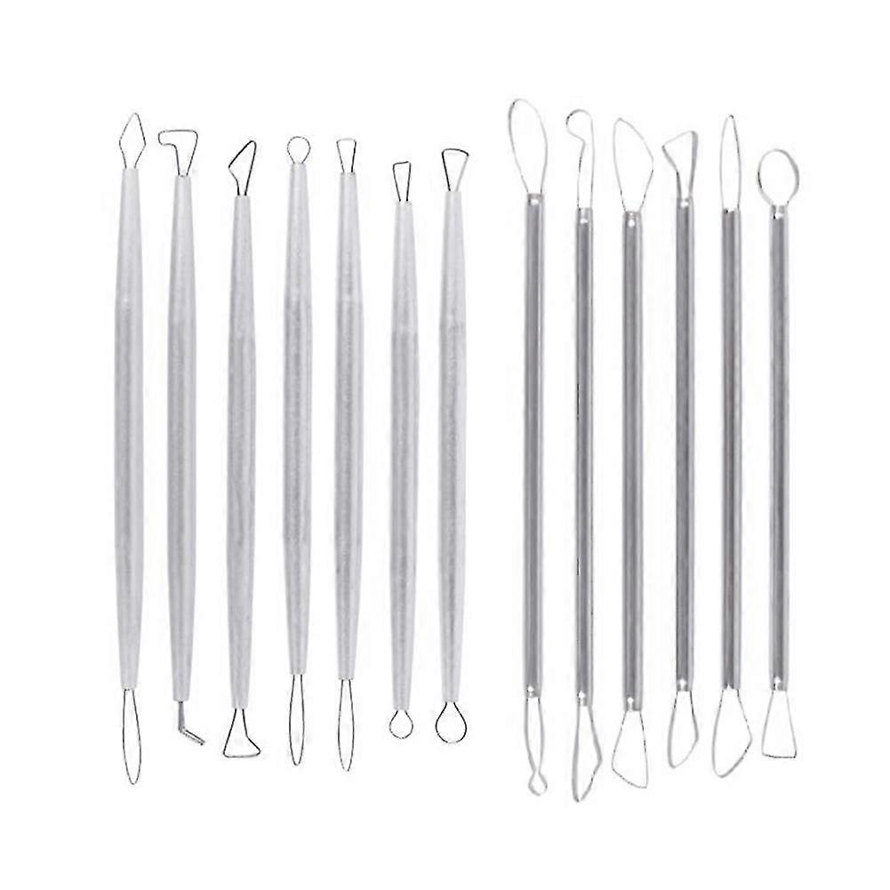 Polymer Clay Tools Pottery Ceramic Sculpting Tools Carving Ribbon Wire End Loop Clay Tools Set