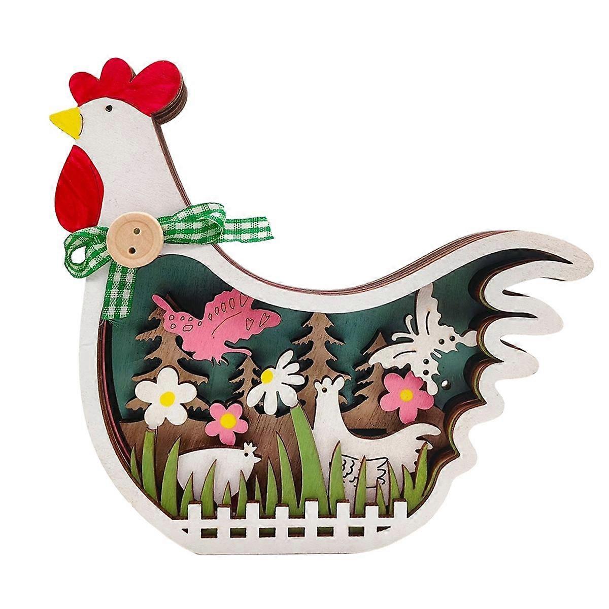 Easter Themed Wooden Crafts Colorful Wooden Craft Decorations Easter Chick Wooden Decorations White