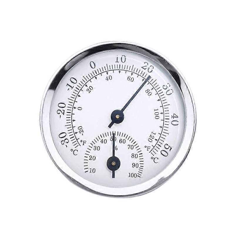Mini Round Wall Hanging Analog Thermometer Hygrometer Temperature Humidity Meter KAESI