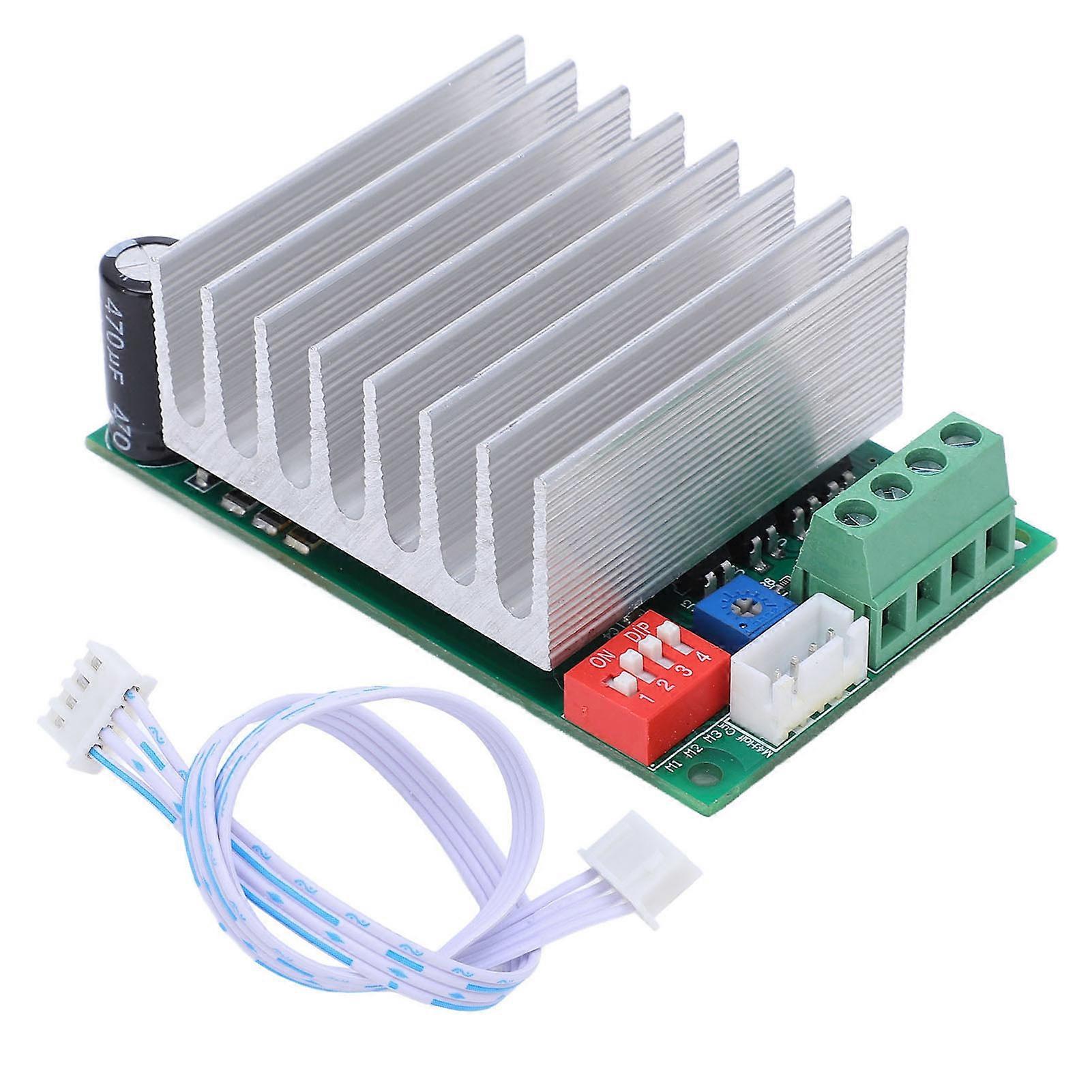 Single Axes Stepper Motor Driver Board PCB Half Flow Safe Driver Module Board with Signal Cable Green