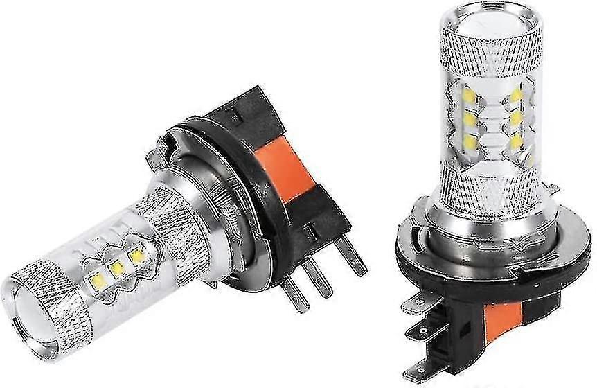 2pcs 80w H15 οδήγησε βολβούς λευκούς λαμπτήρες προβολέων αυτοκινήτων οδήγησε τη λάμπα αντικατάστασης λαμπτήρων φώτων ημέρας τρέχοντας φώτα - Aespa