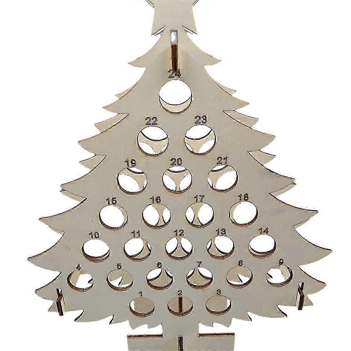Christmas Tree Calendar Holiday Wine Rack Wine and Spirits Gift Decoration Home Calendar Decoration
