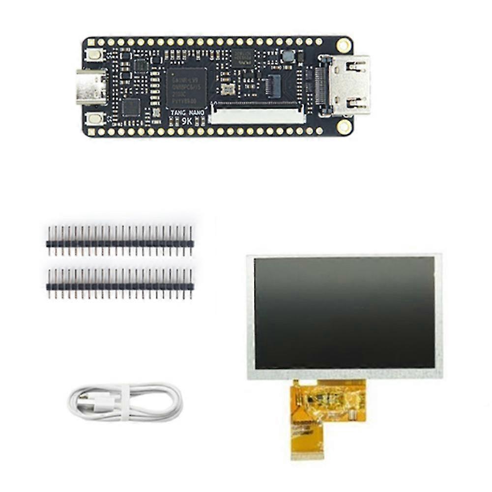 Pour Tang Nano 9K Fpga Carte de développement avec écran Spi de 5 pouces GW1NR-9 Risc-V RV Hd 40P RGB Interfac