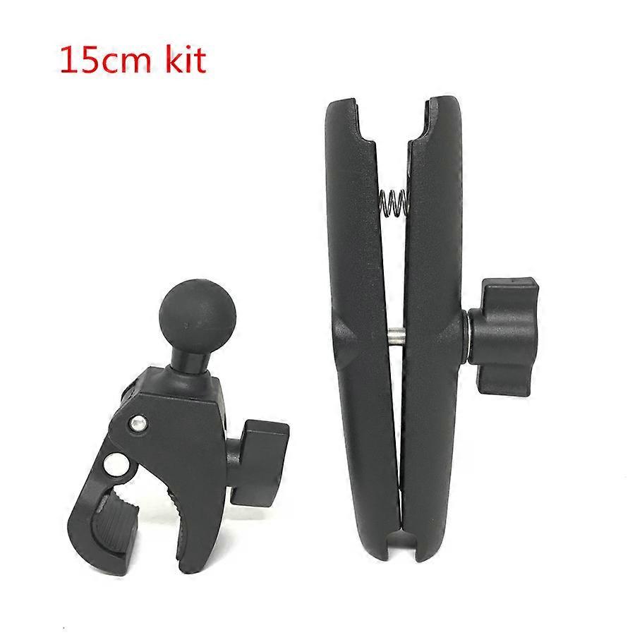Tough Claw Handlebar Rail Base Clamp with 1 inch Ball Mount and Double Socket Arm For GoPro Motorcycle Clip Holder