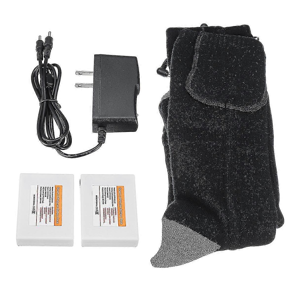 Batteria elettrica ricaricabile Caldo Riscaldato Sci Sport Piedi Freddi Calze termiche