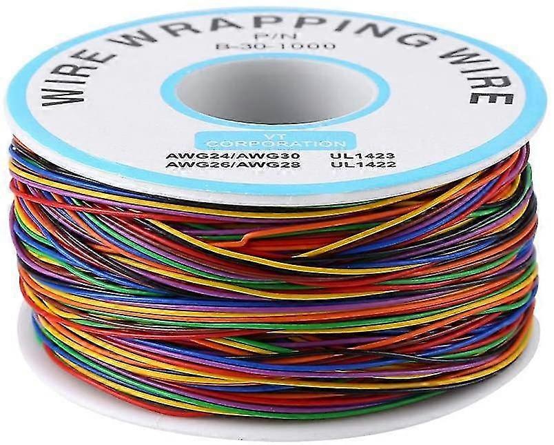 250m 30 Awg Colored Insulation Cable P/n B-30-1000 Solid Tinned Copper Cable For