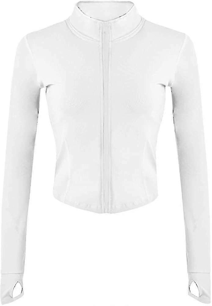 المرأة الرياضية كامل الرمز البريدي خفيفة الوزن تجريب سترة مع ثقوب الإبهام