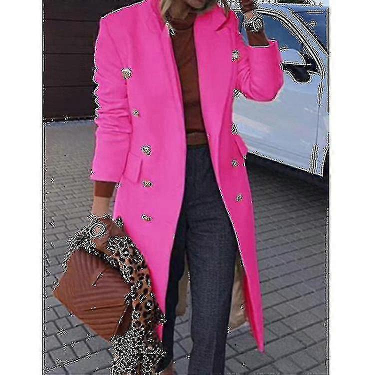 Women\'s Casual Coat Long Single Color For Autumn/winter