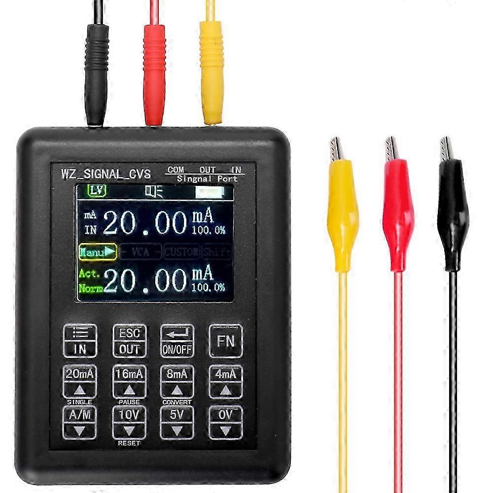 High Precise Adjustable Current Voltage Analog Simulator 0-10V 4-20mA Signal Generator Sources