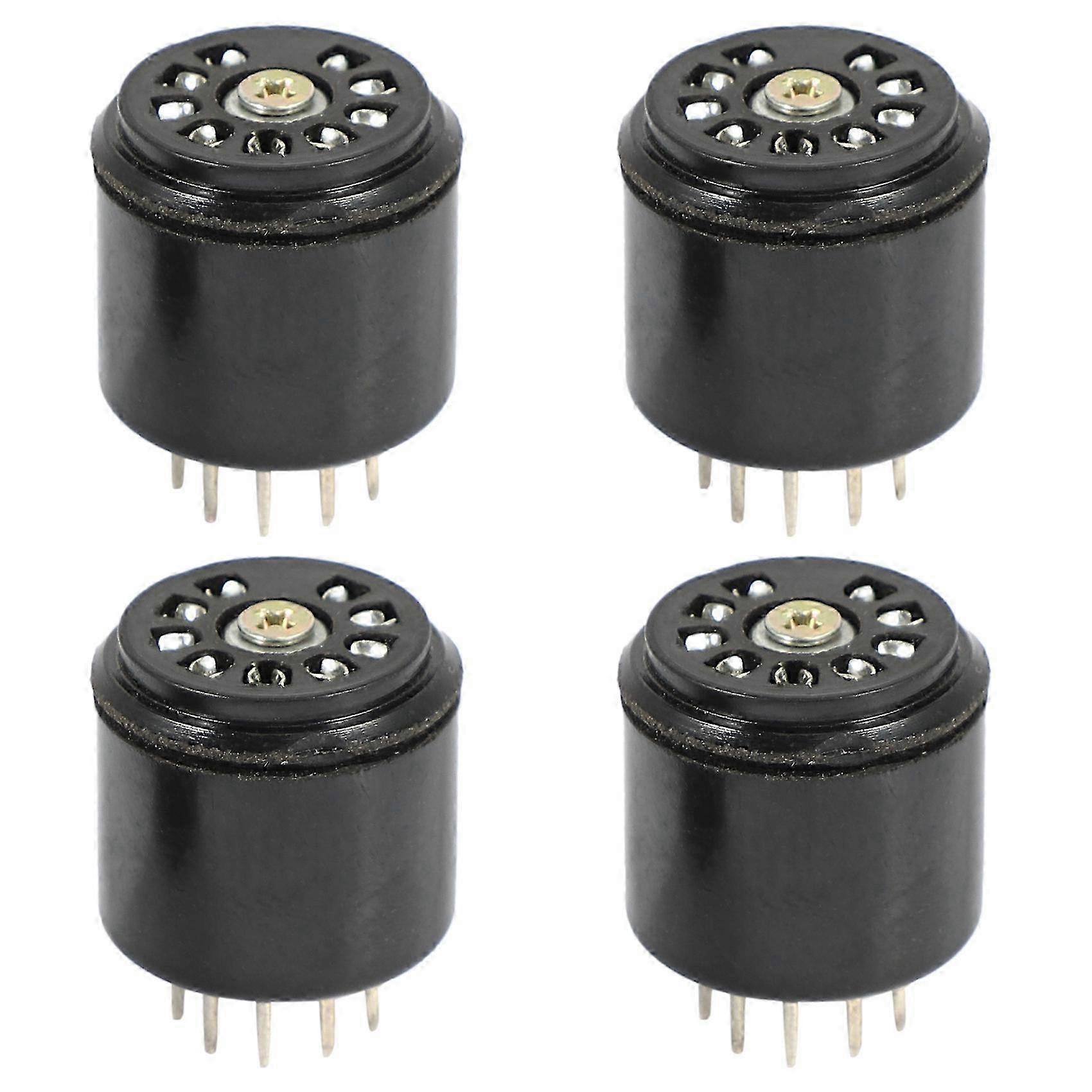 4x 9Pin الباكليت فراغ أنبوب المقبس قاعدة التوقف ل 12AX7 12AU7 ECC82 ECC83 أمبير ، 4 قطع