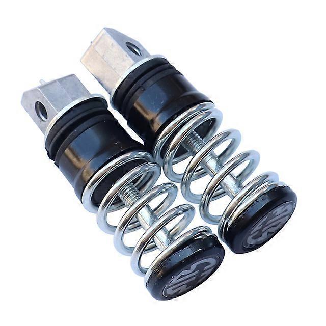 1pair Universal Motorcycle Spring Foot Rests Scooter Foot Pegs With Spring Motorbike Pedals For Yamaha Sukuzi Honda