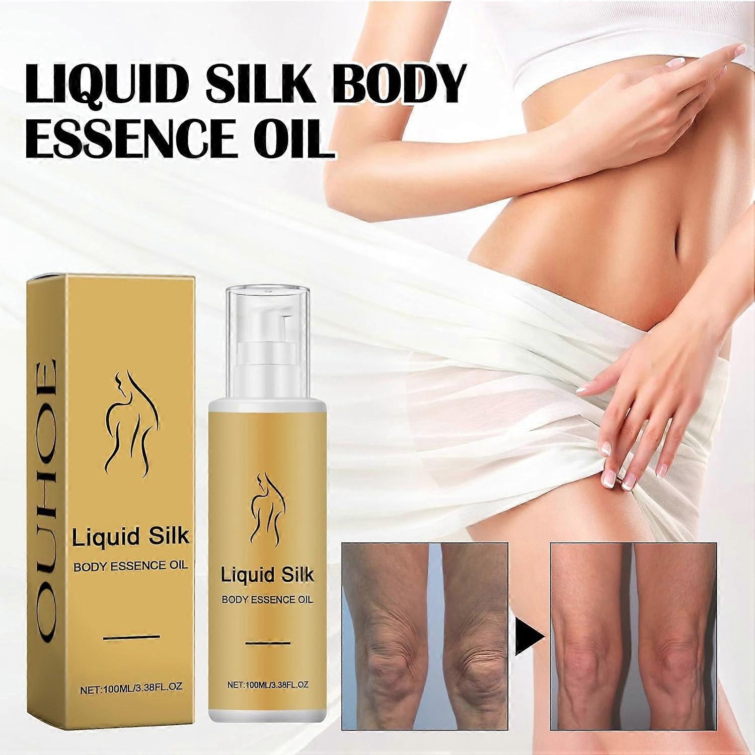 Liquid Silk Body Oil,Liquid Silk Body Essence Oil,Liquid Silk Multi-Tasking & Smoothing Oil,Liquid Silk Moisturizing Oil For Body And Hair