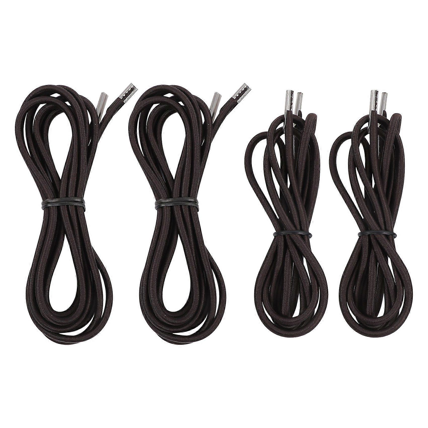 Recliner Replacement Elastic Cord Repair Tool for Zero Gravity Chair, Lounge Chair and Bungee Chair, 4 Pack Brown