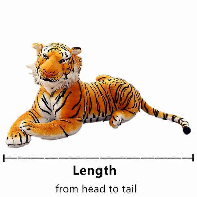 Μήκος συμπεριλαμβανομένης της ουράς Big Tiger Plush Toy Μαλακά λούτρινα ζώα Προσομοίωση White Tiger Jaguar Doll Children Kids Birthday Gift