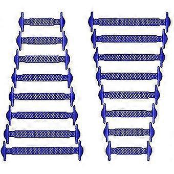Elastic Silicone Flat Shoelaces for Kids and Adults - Ideal for Sneakers and Running Shoes