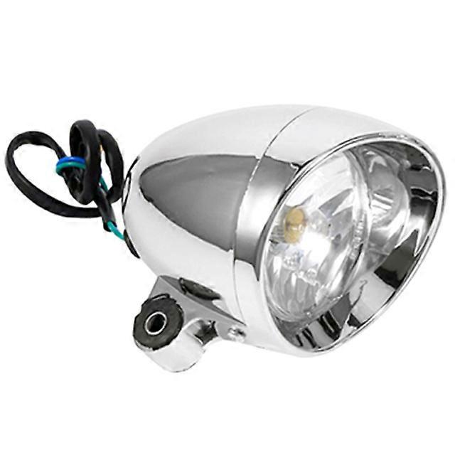 Universal Motorcycle Fog Lamp Headlight Vehicle Lighting 2 4'' Chrome Motorcycle Front Headlight Vehicle Lighting Motorcycle Retro LED Headlamp Auxi