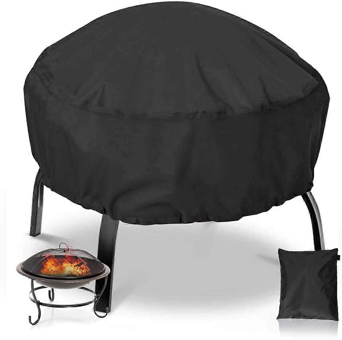 Basics 42D Protective Cover for Round Fire Pit 96cm*50cm, Black