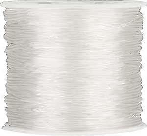 1mm and 30m transparent elastic beaded thread technology jewelry bracelet making rope, transparent