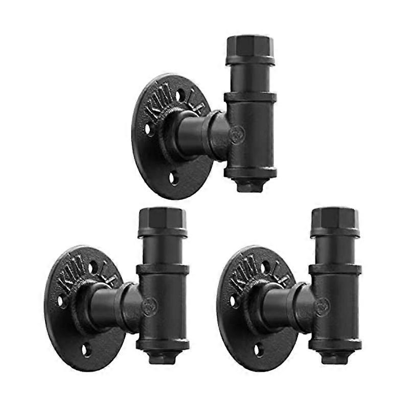 3Pcs Retro Bathroom Robe Hook Towel Hook Industrial Wall Hook Hex Hook