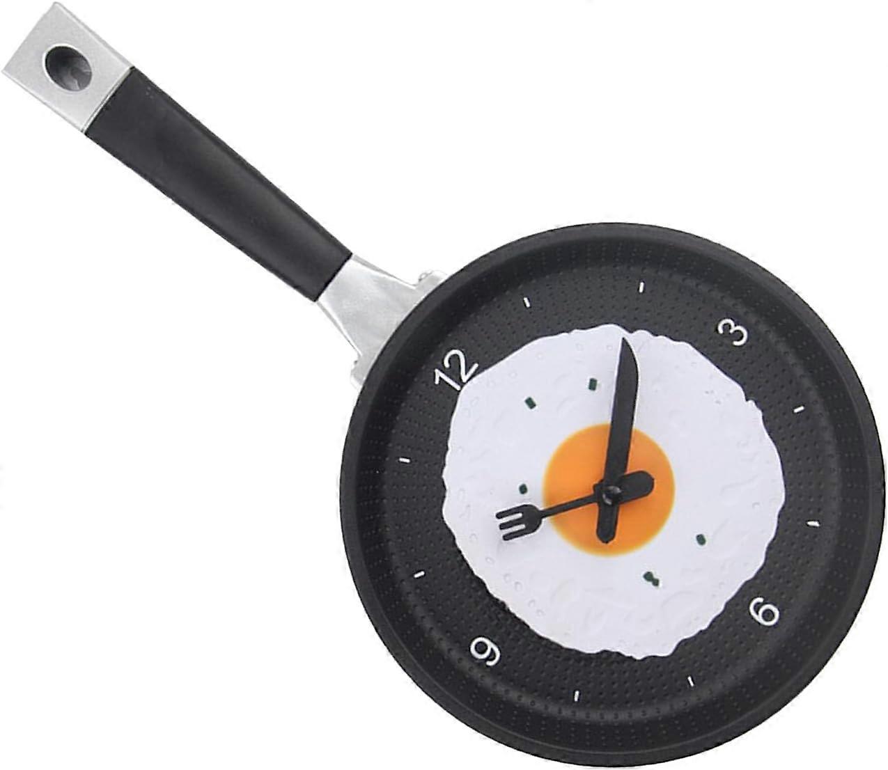 Wall Clock, Silent Operation Kitchen Wall Clock for Restaurant (black)