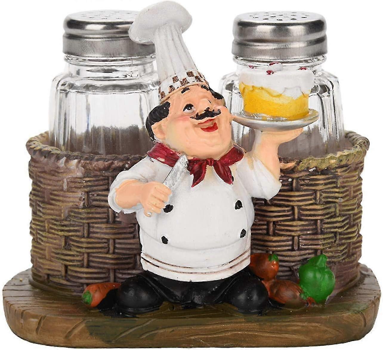 Chef Ornament Salt And Pepper Shaker Set