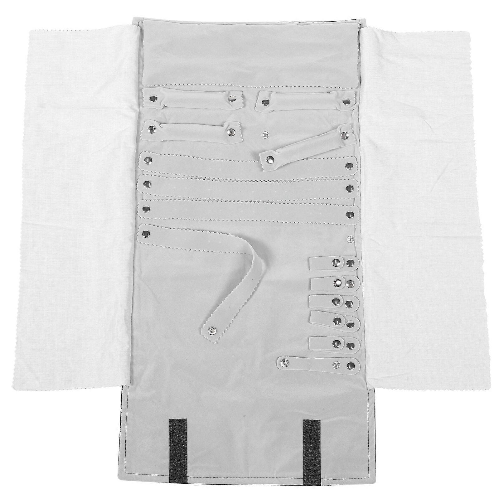 الغرض الفاخر مجوهرات لفة حقيبة تخزين حقيبة أقراط قلادة لفة المنظم