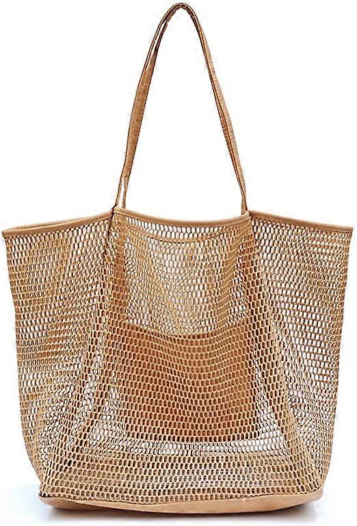 Mesh Beach Tote Damen Schulterhandtasche