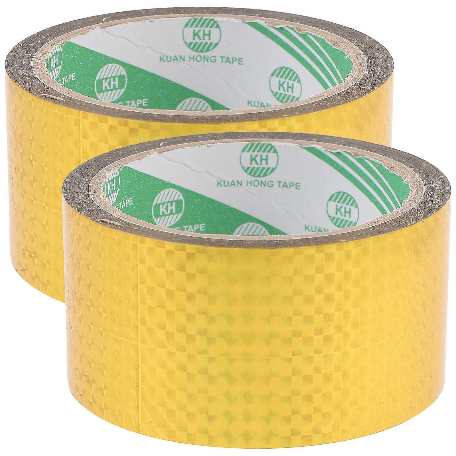 2 Rolls of Gift Packing Tapes Present Wrapping Tapes Multi-function Tape Decors DIY Accessory