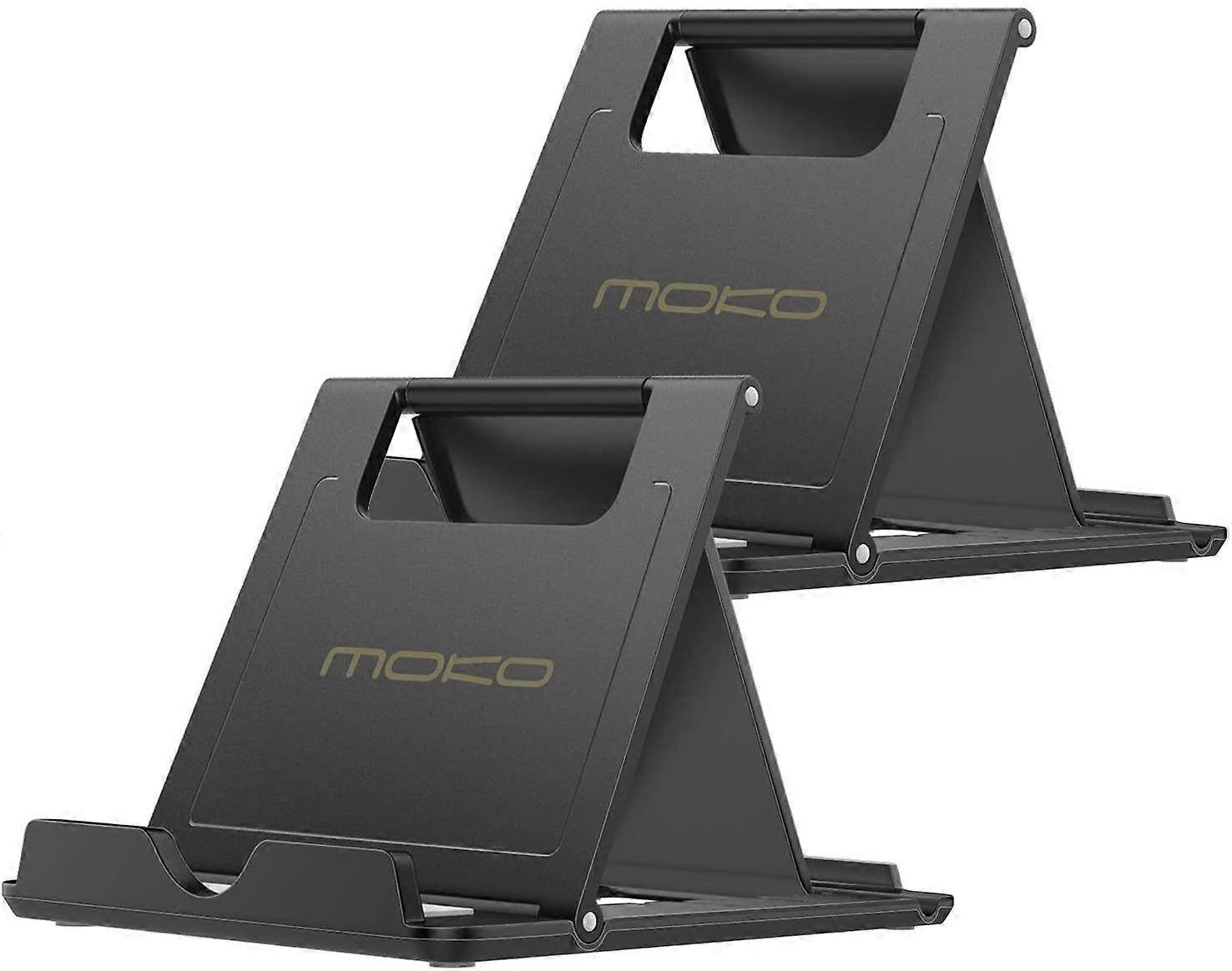 2 Pack Phone/Tablet Stand, Foldable Desktop Holder for 4-11" Devices, Compatible with iPhone 14 Pro Max/14, iPhone 13/13 pro Max/12, iPad Air 4/Mini 6