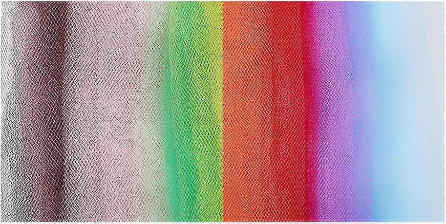 100 Yards Mesh Ribbon Stiff Horsehair Braid 10 Colors 2-3/4 inch Polyester Tulle Ribbon Elastic Deco Ribbons Net Ribbons Web Ribbon Decor for DIY Sewi