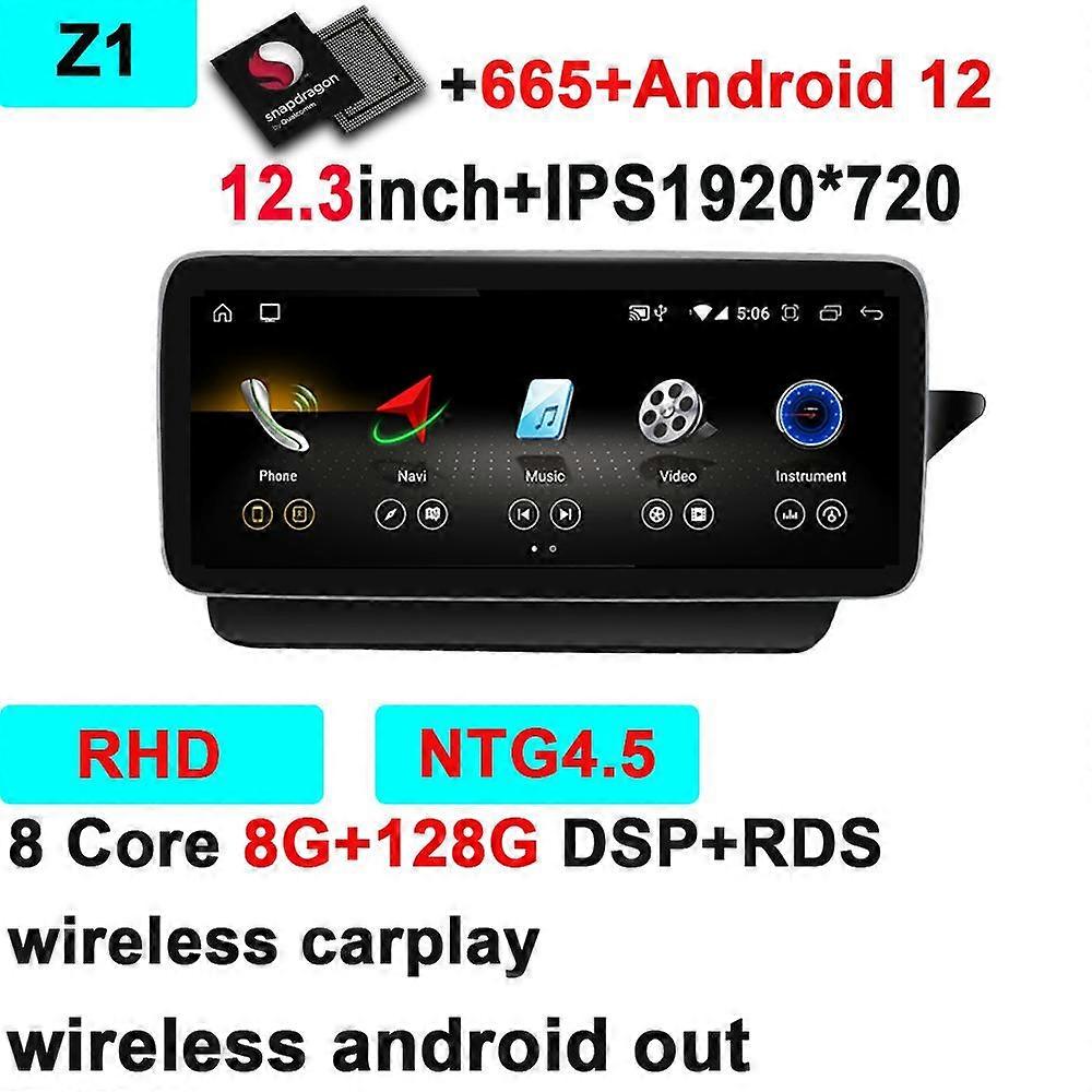 Android 12 Car Carplay Aout Navigation Multimedia Audio Radio Video Player for Mercedes Benz E Class RHD W212 E260 2009-2016