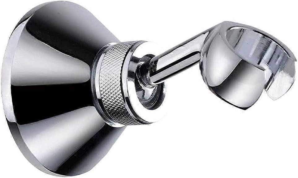 Adjustable Shower Head Hand Shower Holder Bracket Chrome Bracket Wall Mount Clamp Silver