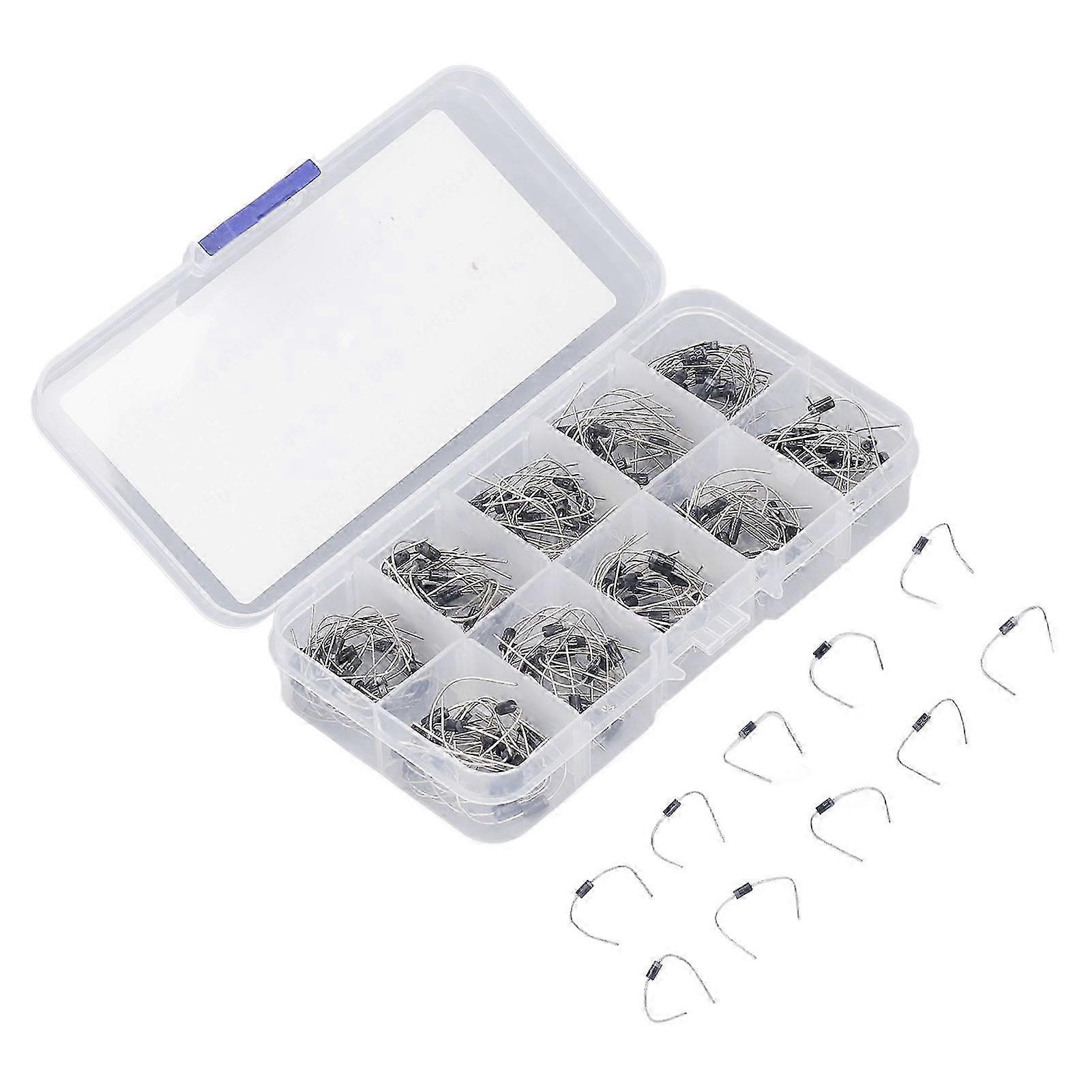 Rectifier Diode Assorted Kit 200Pcs 1N4001 1N4007 1N5819 for Product Development Maintenance