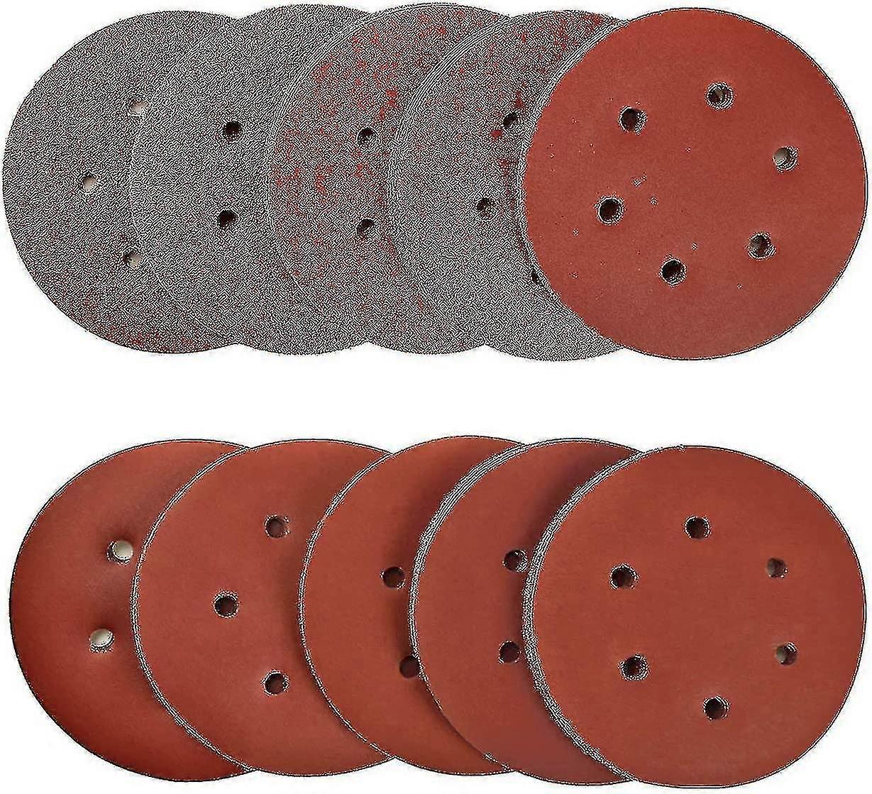 100 Pieces 150mm Sanding Discs Sanding Disc Sanding Discs