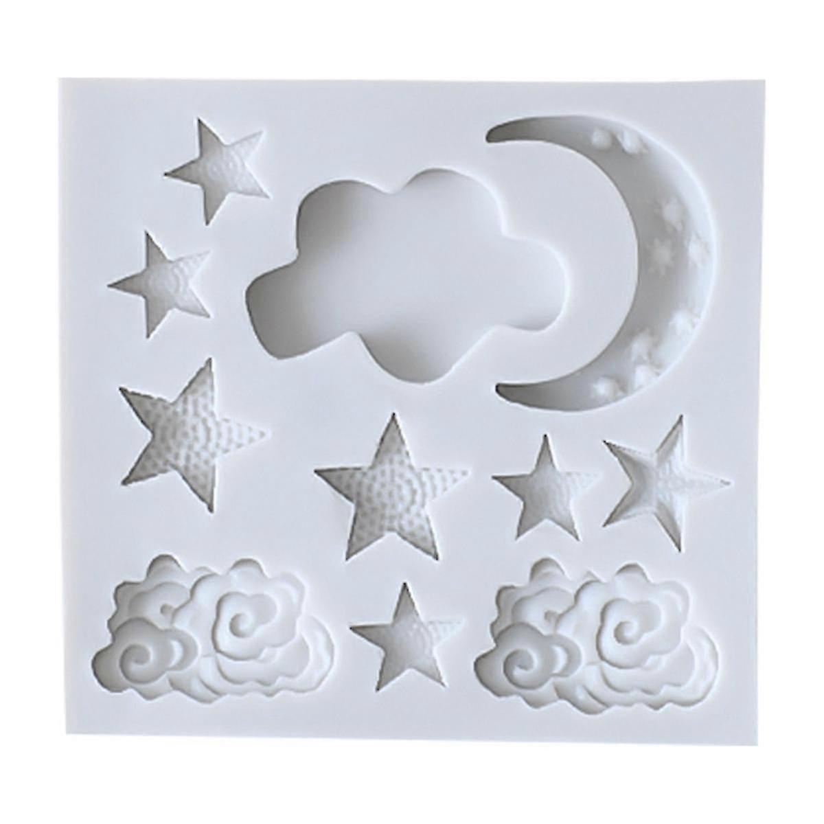 Cake Fondant Silicone Cake Baking Mold Star Moon Chocolate Mold Clouds Moulds Cake Decorating Acces