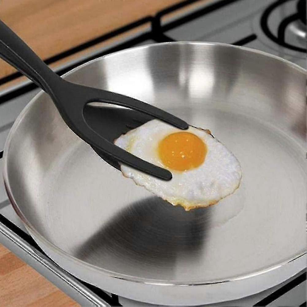 2 In 1 Kitchen Clip Pancake Toast Omelette Overturned Spatula Omelet Fried Egg Clip
