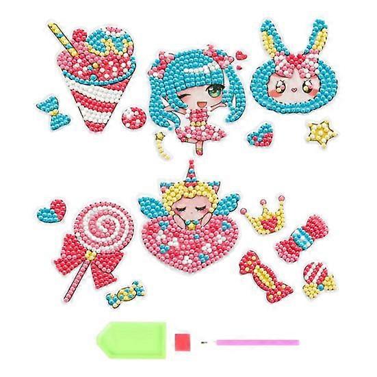 DIY Princess Diamond Painting Sticker Educational Stress Relief Clear Pattern Parent-child Diamond Art Mosaic Stickers