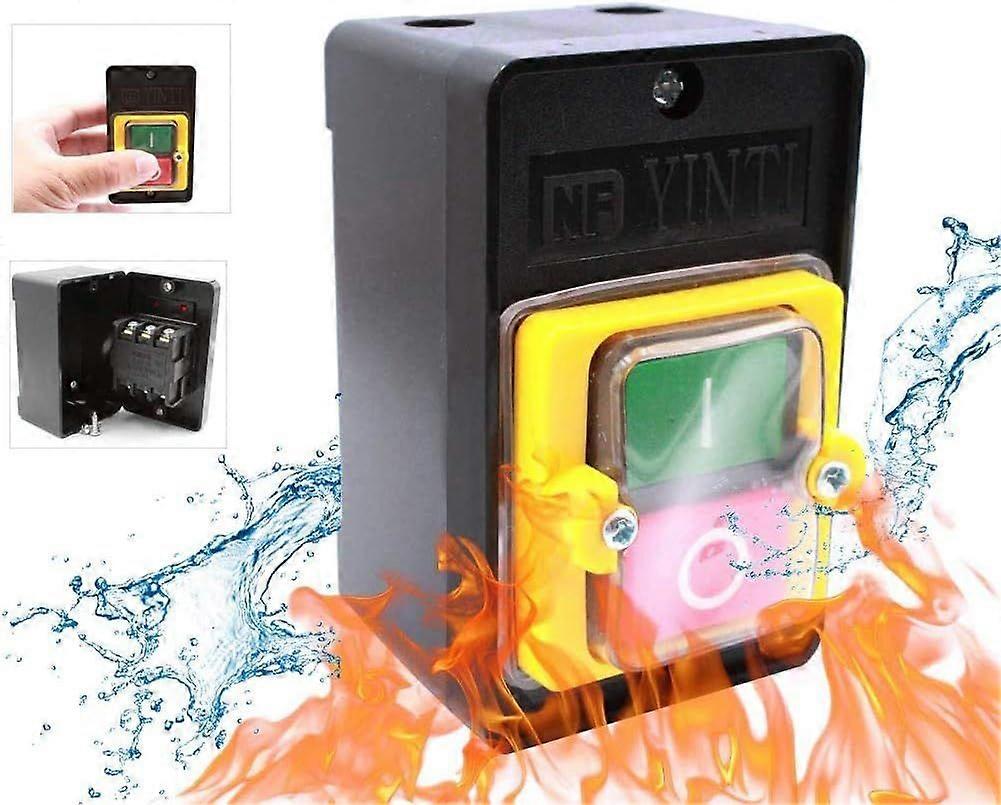 Bouton Poussoir Etanche interrupteur Scurit 220 V / 380 V 10A ON/OF pour Machines Textiles D'quipement Mcanique