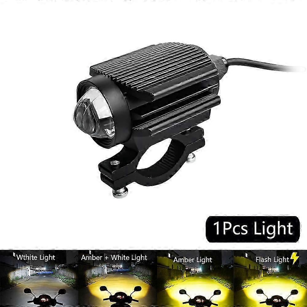 12v Additional Led Headlights For Motorcycle Fog Lights Lamp Auxiliary Spotlights Lense High/low/strobe Long Range Front Lights