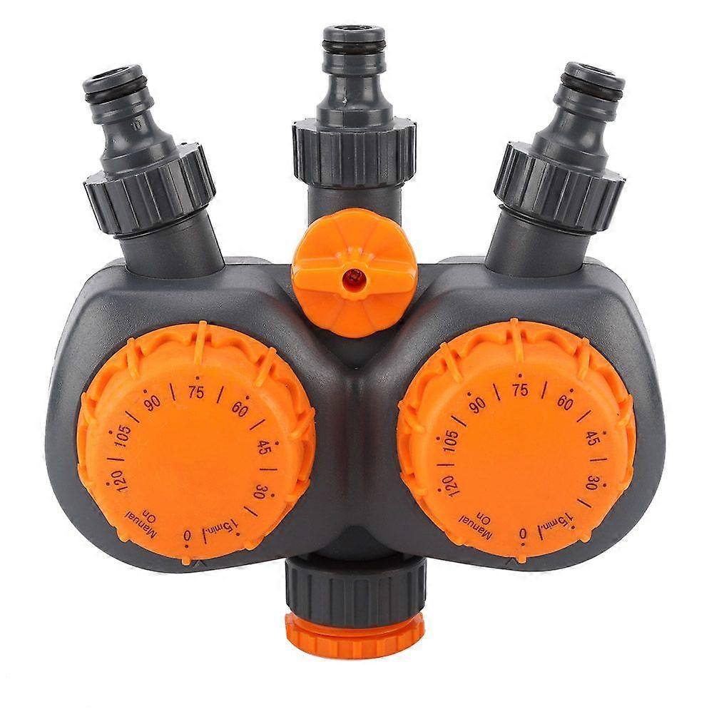 Garden Water Controller Switch G3/4'' with Double Head Irrigation Mechanical Timer Value