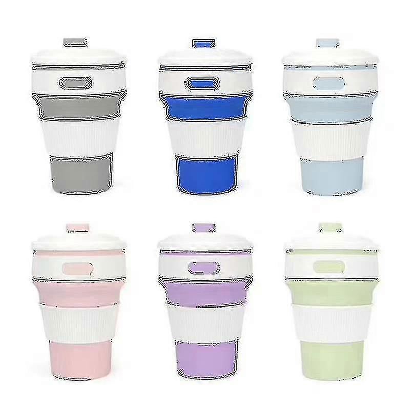 350ml Foldable Silicone Portable Mug Cup Coffee Mug Silicone Folding Mug