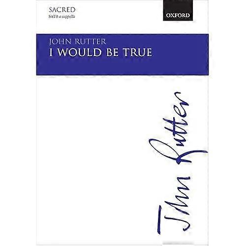 I would be true: Vocal score