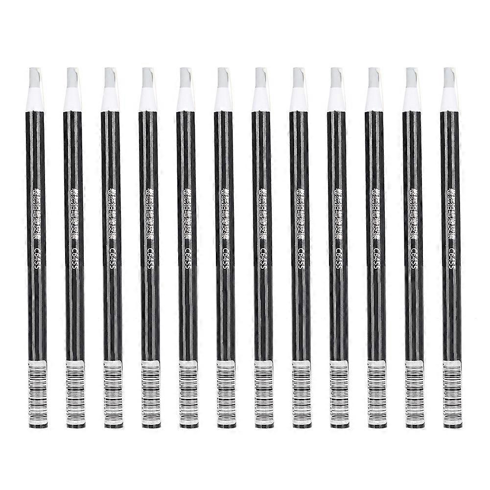 12Pcs Paper‑Wrapped Eraser Highlight Soft Cable Design Non Sharpening Sketching Art Supply