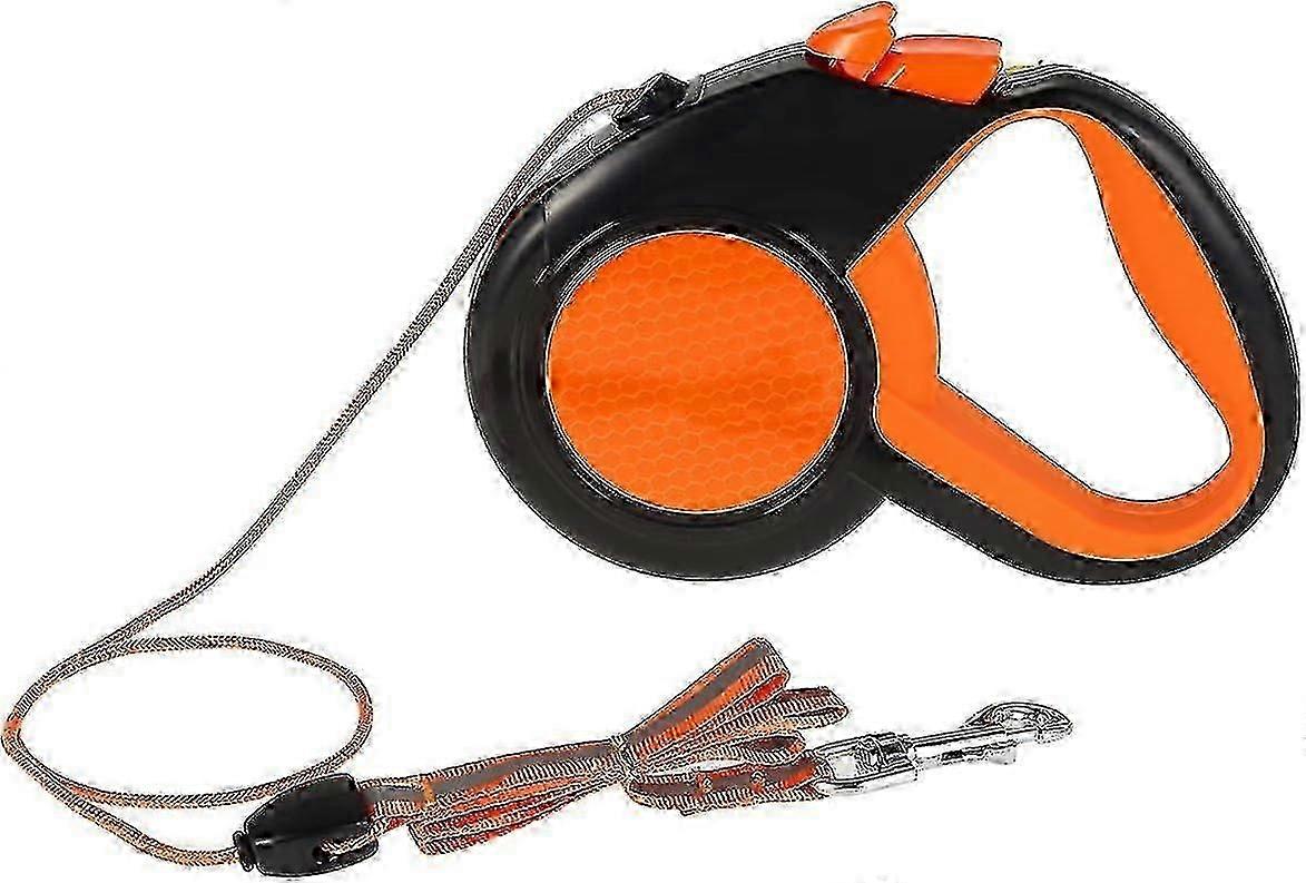 Retractable Dog Lead Extendable Leash Reflective Strong Tape With Non-slip Handle