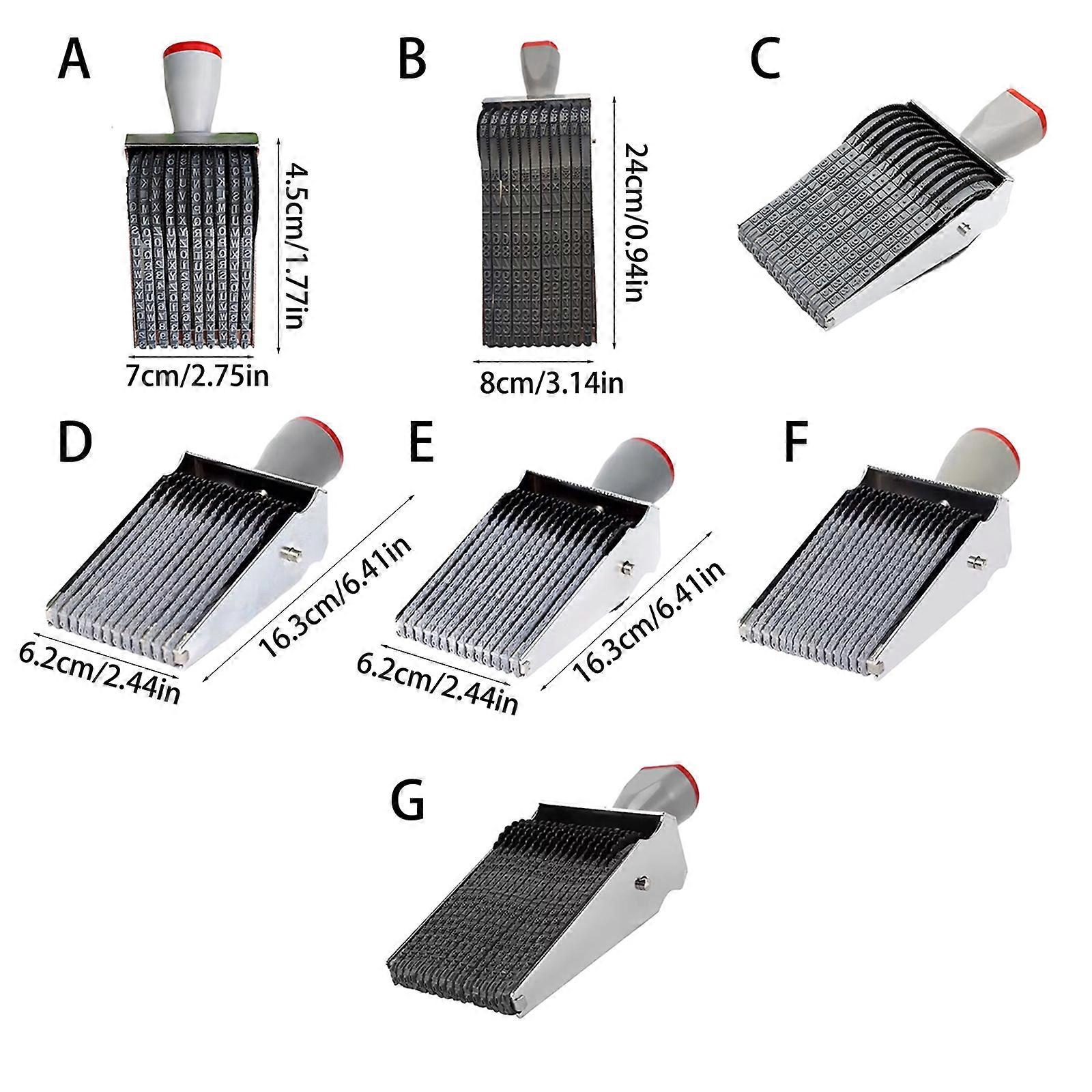 Adjustable Roller Stamp Letter Number Rubber Stamp Office Stamp Business Stamp Number Letter Stamp for Document File